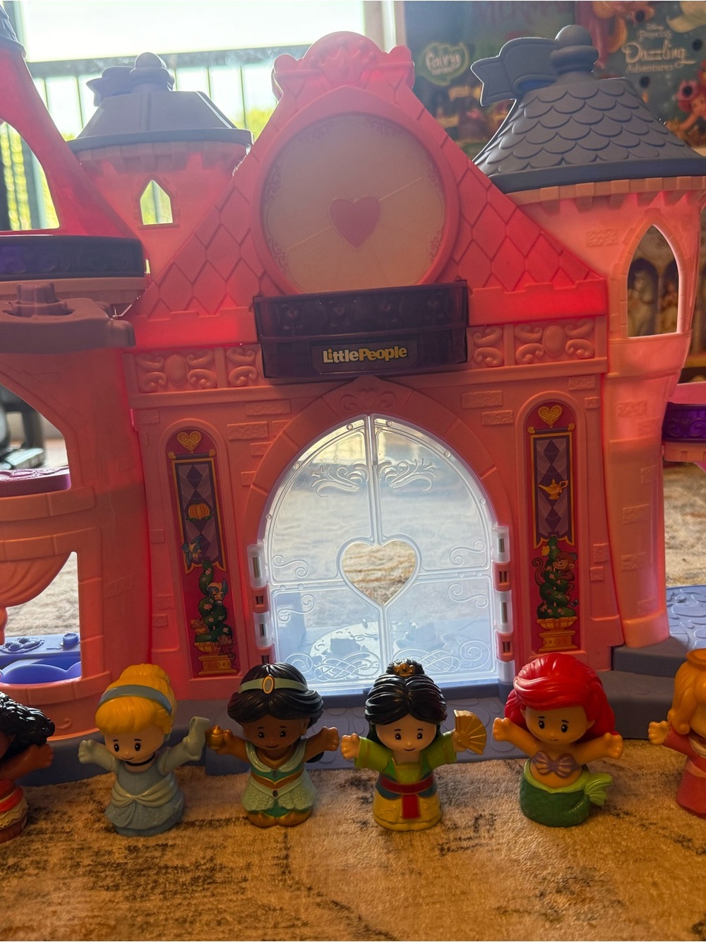 Fisher-Price Little People Pink Princess Castle Playset with Multicolor Figures